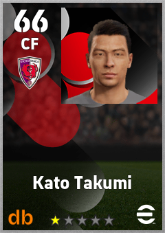 Kato Takumi — CF, OVR 66, MAX 66