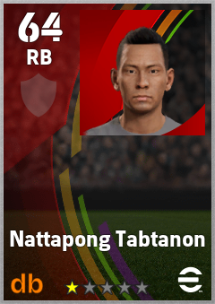 Nattapong Tabtanon — RB, OVR 64, MAX 64