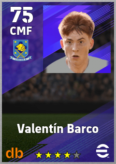 Valentín Barco eFootball player card