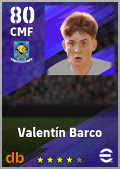 Valentín Barco eFootball player card