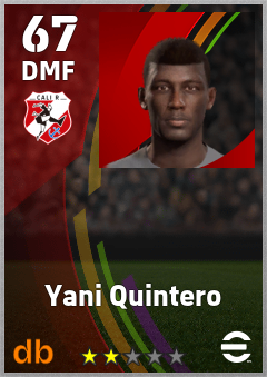 Yani Quintero — DMF, OVR 67, MAX 67