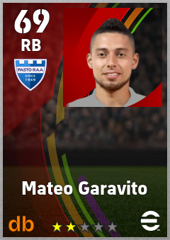 Mateo Garavito — RB, OVR 69, MAX 69