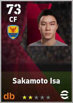 Sakamoto Isa eFootball player card