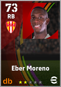 Eber Moreno — RB, OVR 73, MAX 73