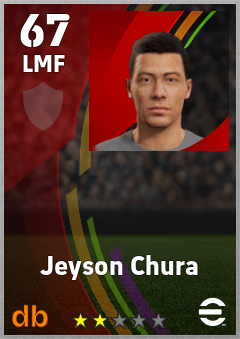 Jeyson Chura — LMF, OVR 67, MAX 67