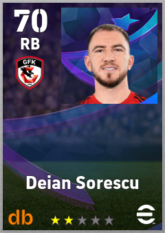 Deian Sorescu eFootball player card