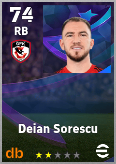 Deian Sorescu — RB, OVR 74, MAX 74