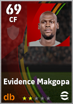 Evidence Makgopa — CF, OVR 69, MAX 69