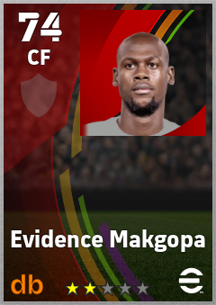 Evidence Makgopa — CF, OVR 74, MAX 74