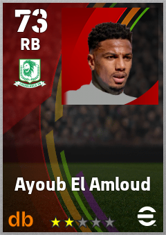 Ayoub El Amloud — RB, OVR 73, MAX 73