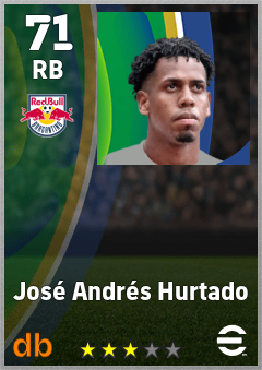 José Andrés Hurtado — RB, OVR 71, MAX 71