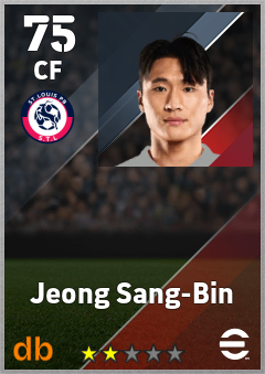 Jeong Sang-Bin — CF, OVR 75, MAX 75