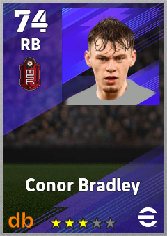 Conor Bradley eFootball player card