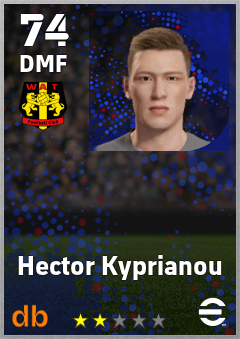 Hector Kyprianou — DMF, OVR 74, MAX 74