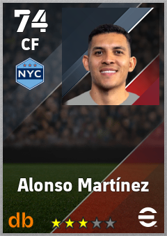 Alonso Martínez — CF, OVR 74, MAX 74