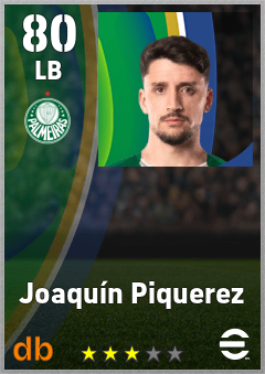 Joaquín Piquerez — LB, OVR 80, MAX 80