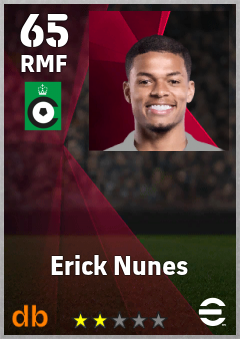 Erick Nunes — RMF, OVR 65, MAX 65