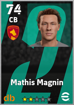 Mathis Magnin — CB, OVR 74, MAX 74