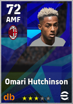 Omari Hutchinson eFootball player card