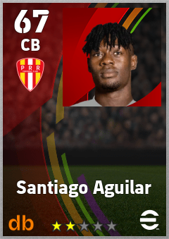 Santiago Aguilar — CB, OVR 67, MAX 67