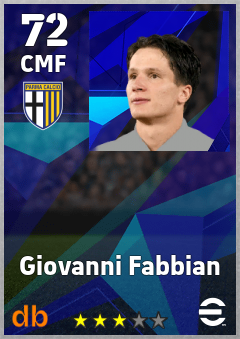 Giovanni Fabbian — CMF, OVR 72, MAX 72