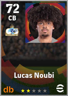 Lucas Noubi — CB, OVR 72, MAX 72