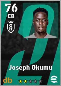 Joseph Okumu — CB, OVR 76, MAX 76