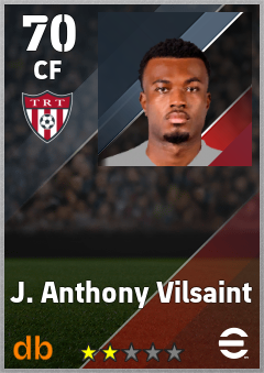 J. Anthony Vilsaint — CF, OVR 70, MAX 70