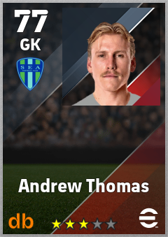 Andrew Thomas — GK, OVR 77, MAX 77