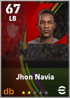 Jhon Navia eFootball player card
