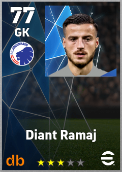 Diant Ramaj — GK, OVR 77, MAX 77