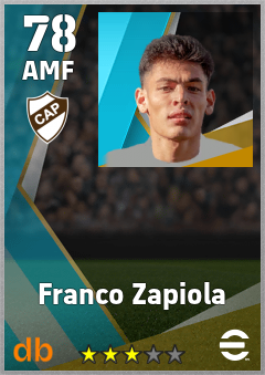 Franco Zapiola — AMF, OVR 78, MAX 78