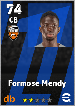Formose Mendy — CB, OVR 74, MAX 74