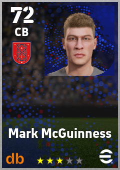 Mark McGuinness — CB, OVR 72, MAX 72