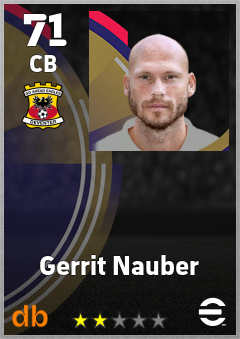 Gerrit Nauber — CB, OVR 71, MAX 71