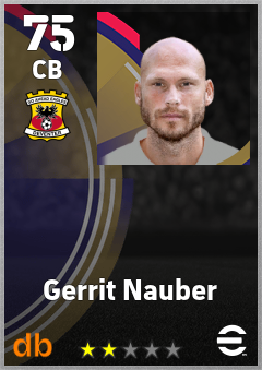 Gerrit Nauber — CB, OVR 75, MAX 75