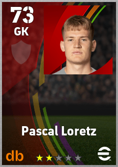 Pascal Loretz — GK, OVR 73, MAX 73