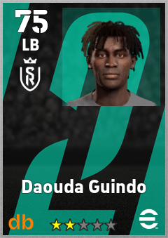Daouda Guindo — LB, OVR 75, MAX 75