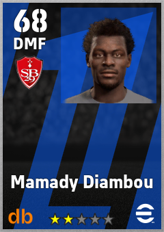 Mamady Diambou — DMF, OVR 68, MAX 68