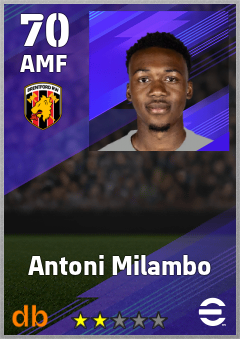 Antoni Milambo — AMF, OVR 70, MAX 70