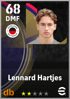 Lennard Hartjes — DMF, OVR 68, MAX 68