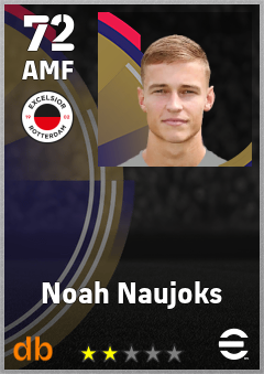 Noah Naujoks — AMF, OVR 72, MAX 72
