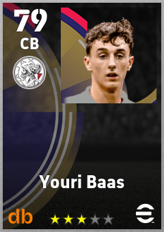 Youri Baas — CB, OVR 79, MAX 79