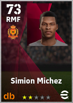 Simion Michez — RMF, OVR 73, MAX 73