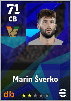 Marin Šverko — CB, OVR 71, MAX 71