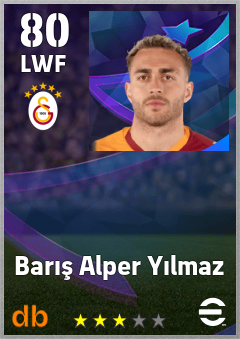 Barış Alper Yılmaz — LWF, OVR 80, MAX 80