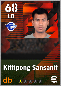 Kittipong Sansanit — LB, OVR 68, MAX 68