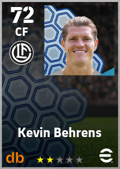 Kevin Behrens — CF, OVR 72, MAX 72