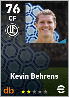 Kevin Behrens — CF, OVR 76, MAX 76