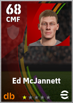 Ed McJannett — CMF, OVR 68, MAX 68